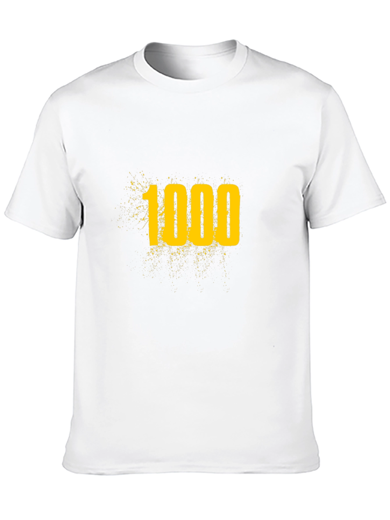 1000 Graphic Tee - Black Cotton T-Shirt