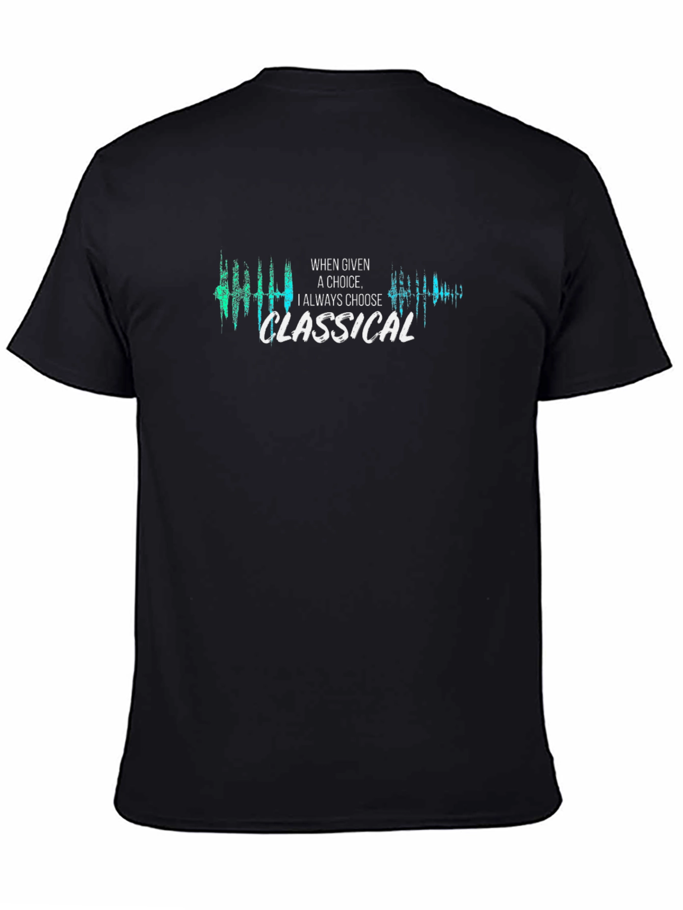 Classical Music Choice Graphic Black T-Shirt