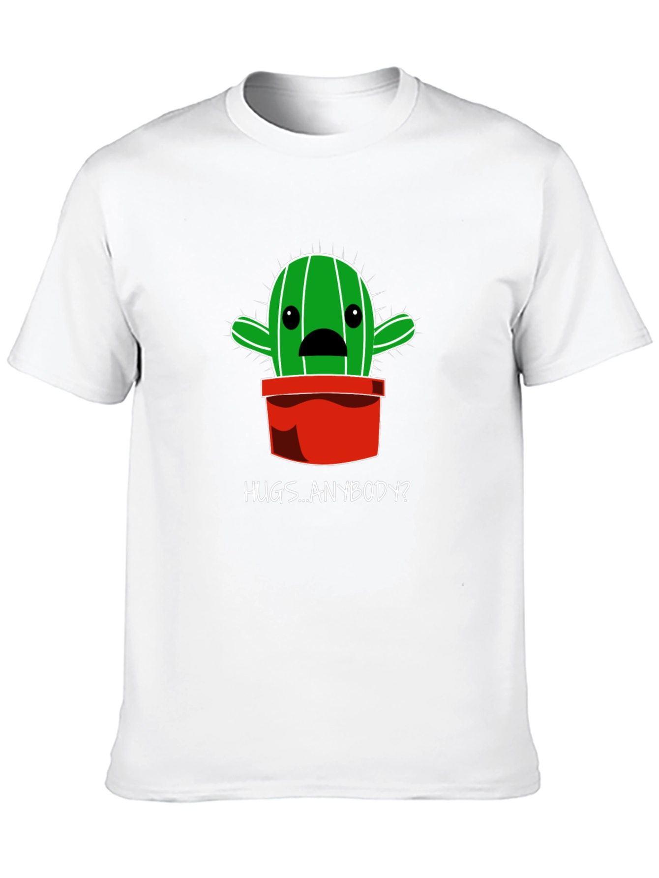 Hugs Anybody? Cactus Graphic T-Shirt