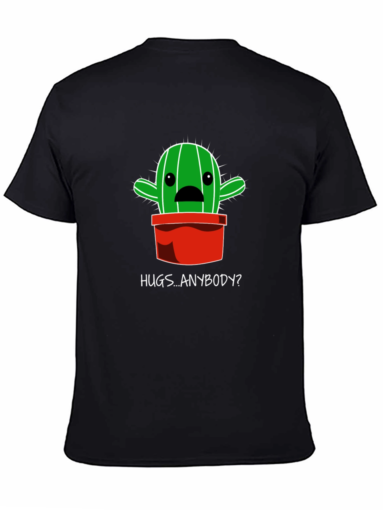 Hugs Anybody? Cactus Graphic T-Shirt