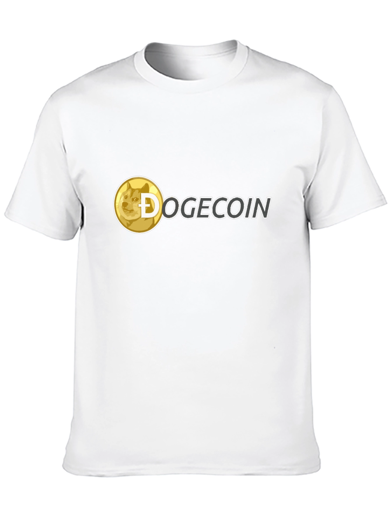 Dogecoin Crypto T-Shirt - Black Crew Neck Tee