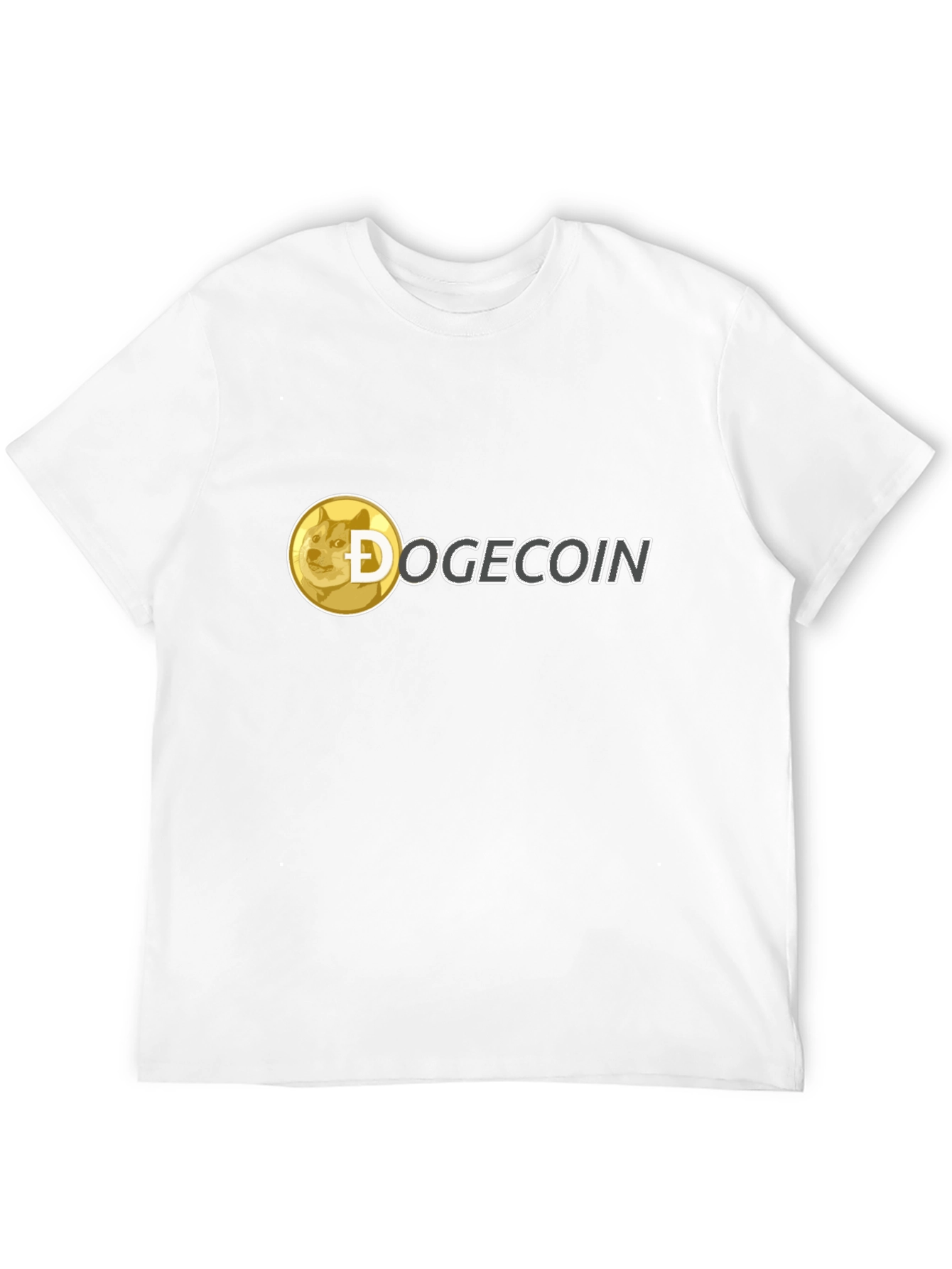 Dogecoin Crypto T-Shirt - Black Crew Neck Tee