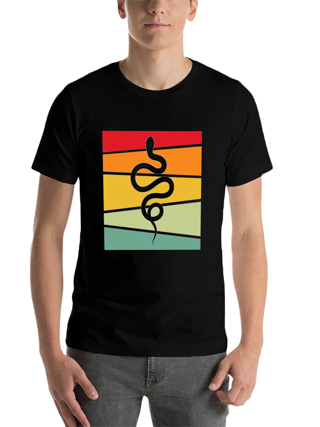 Retro Snake T-Shirt - Cool Graphic Tee