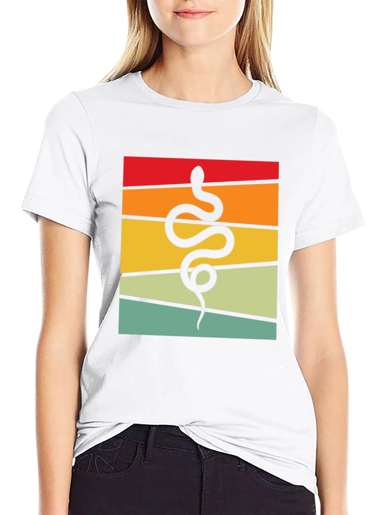 Retro Snake T-Shirt - Cool Graphic Tee