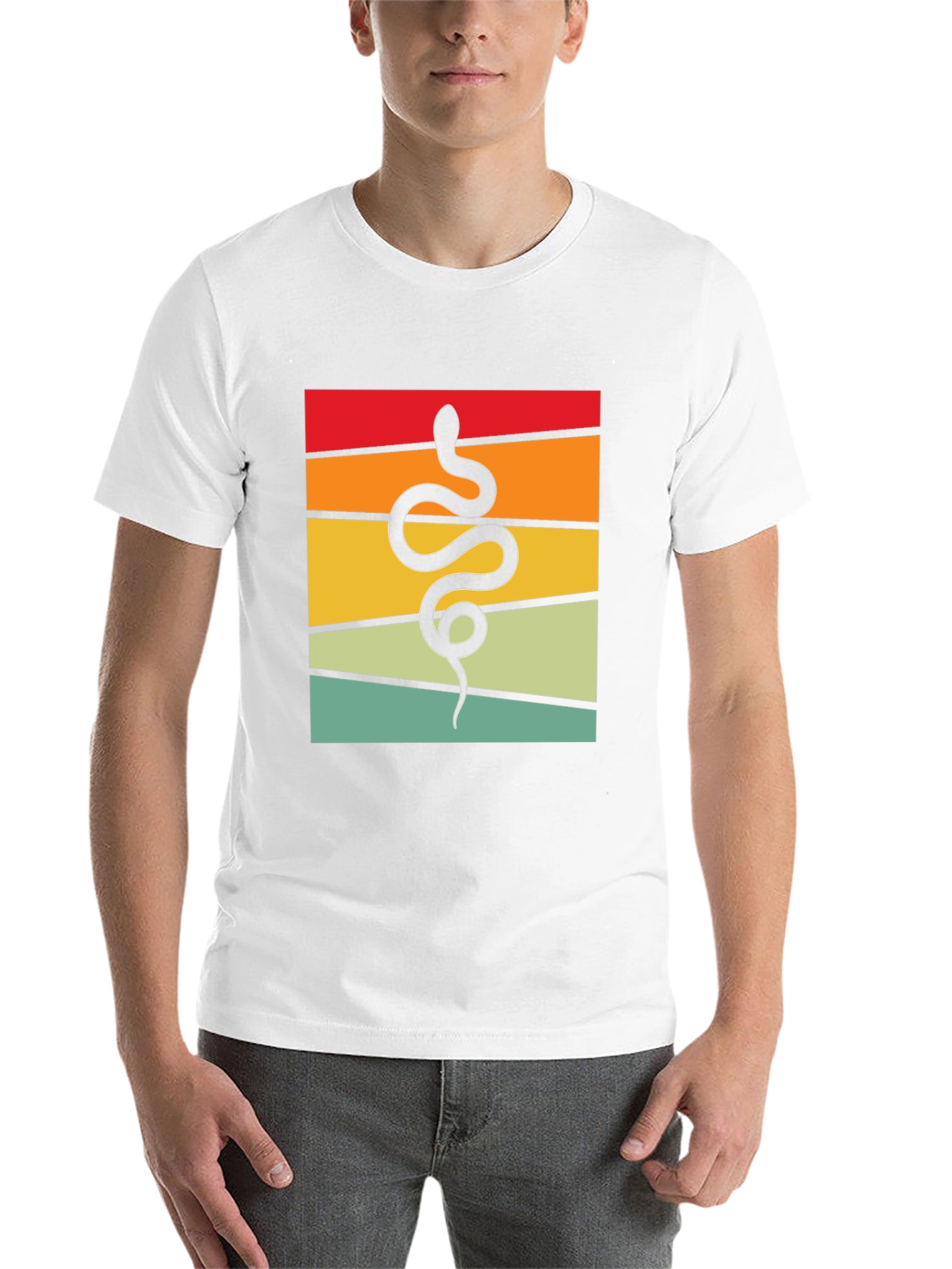 Retro Snake T-Shirt - Cool Graphic Tee