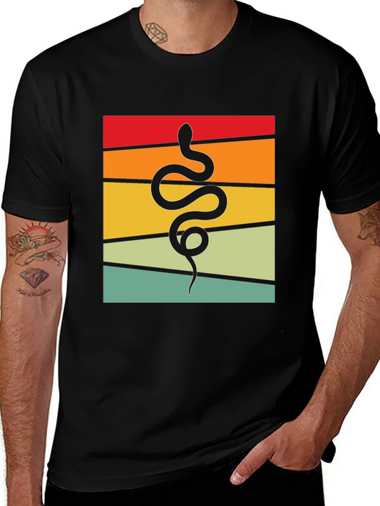 Retro Snake T-Shirt - Cool Graphic Tee