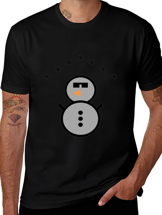 Snowman Graphic Tee - Cool Winter Style