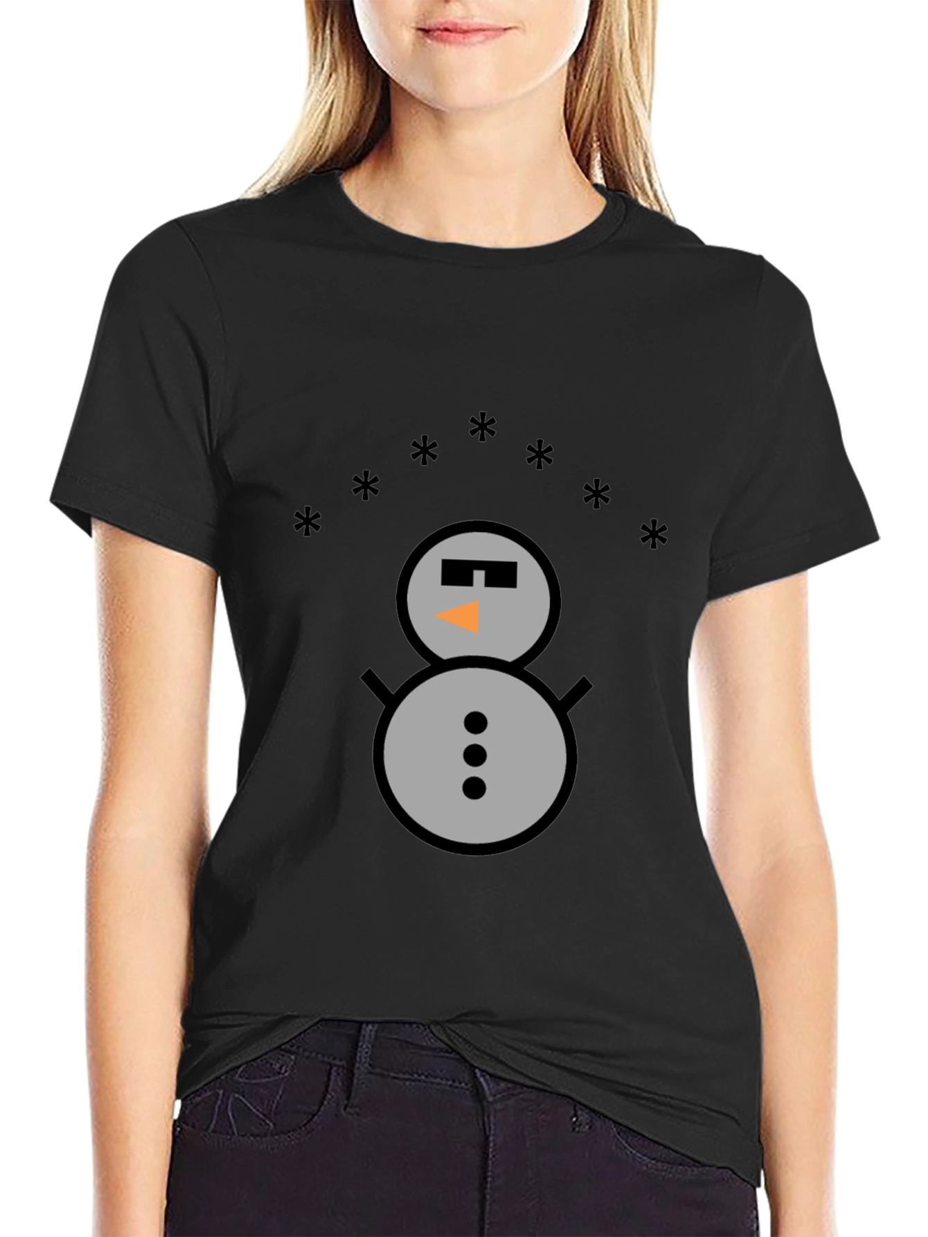 Snowman Graphic Tee - Cool Winter Style