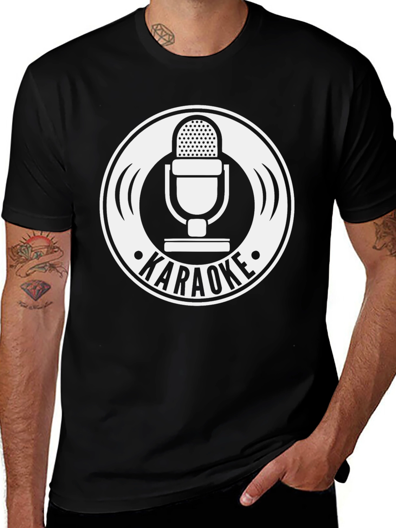 Karaoke Microphone T-Shirt - Classic Design