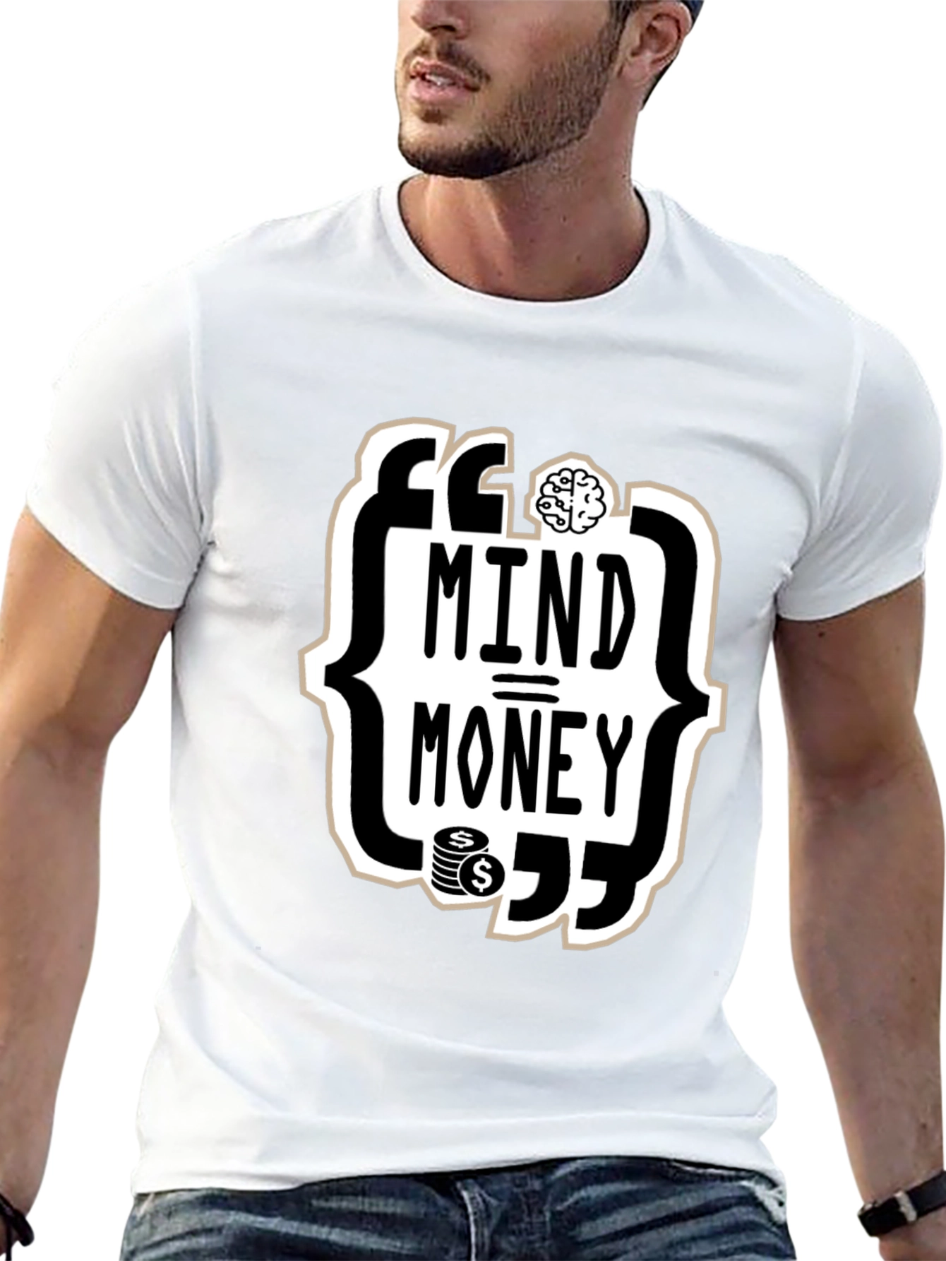 Mind Over Money Graphic Tee - Black Cotton T-Shirt