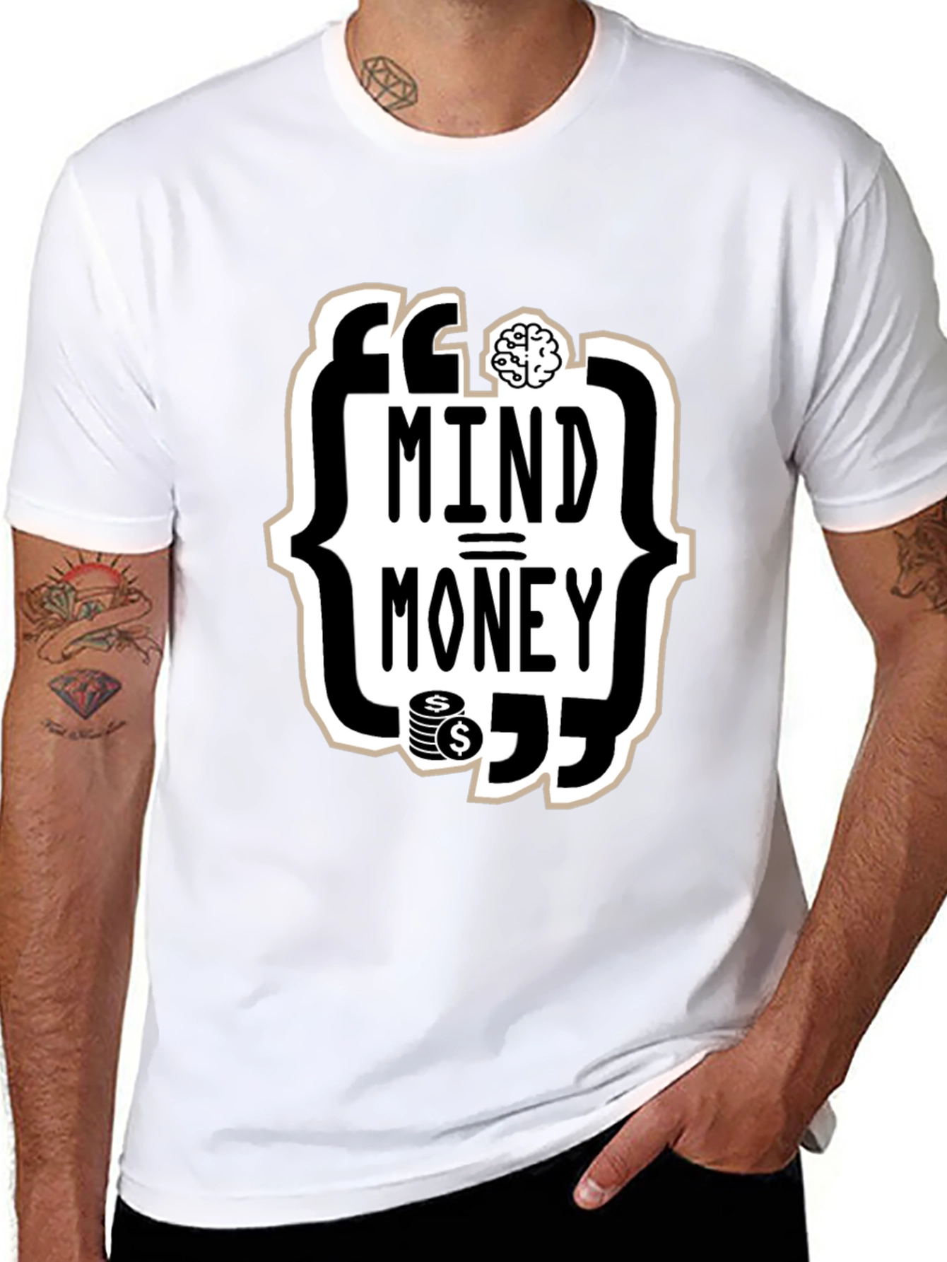 Mind Over Money Graphic Tee - Black Cotton T-Shirt