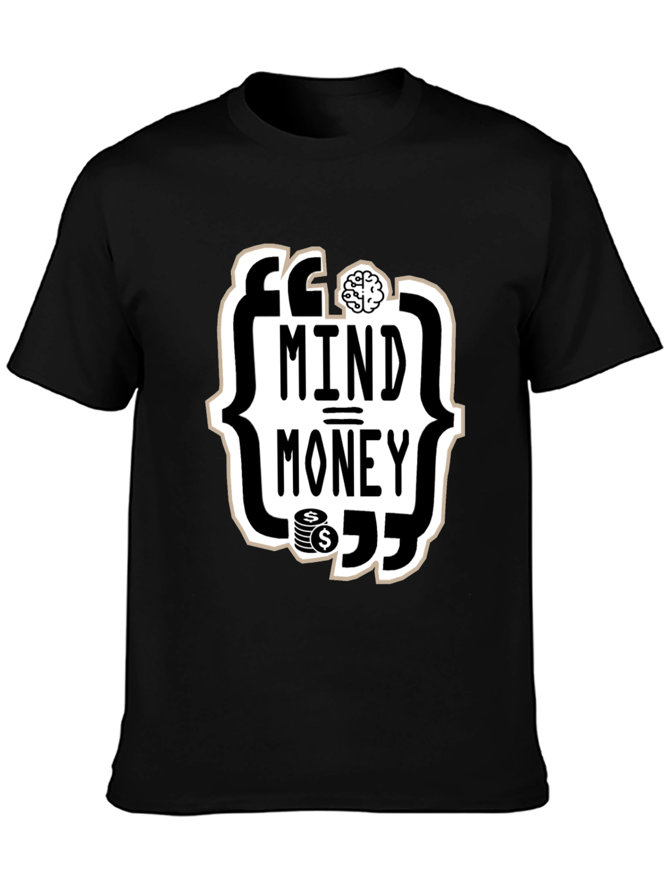 Mind Over Money Graphic Tee - Black Cotton T-Shirt