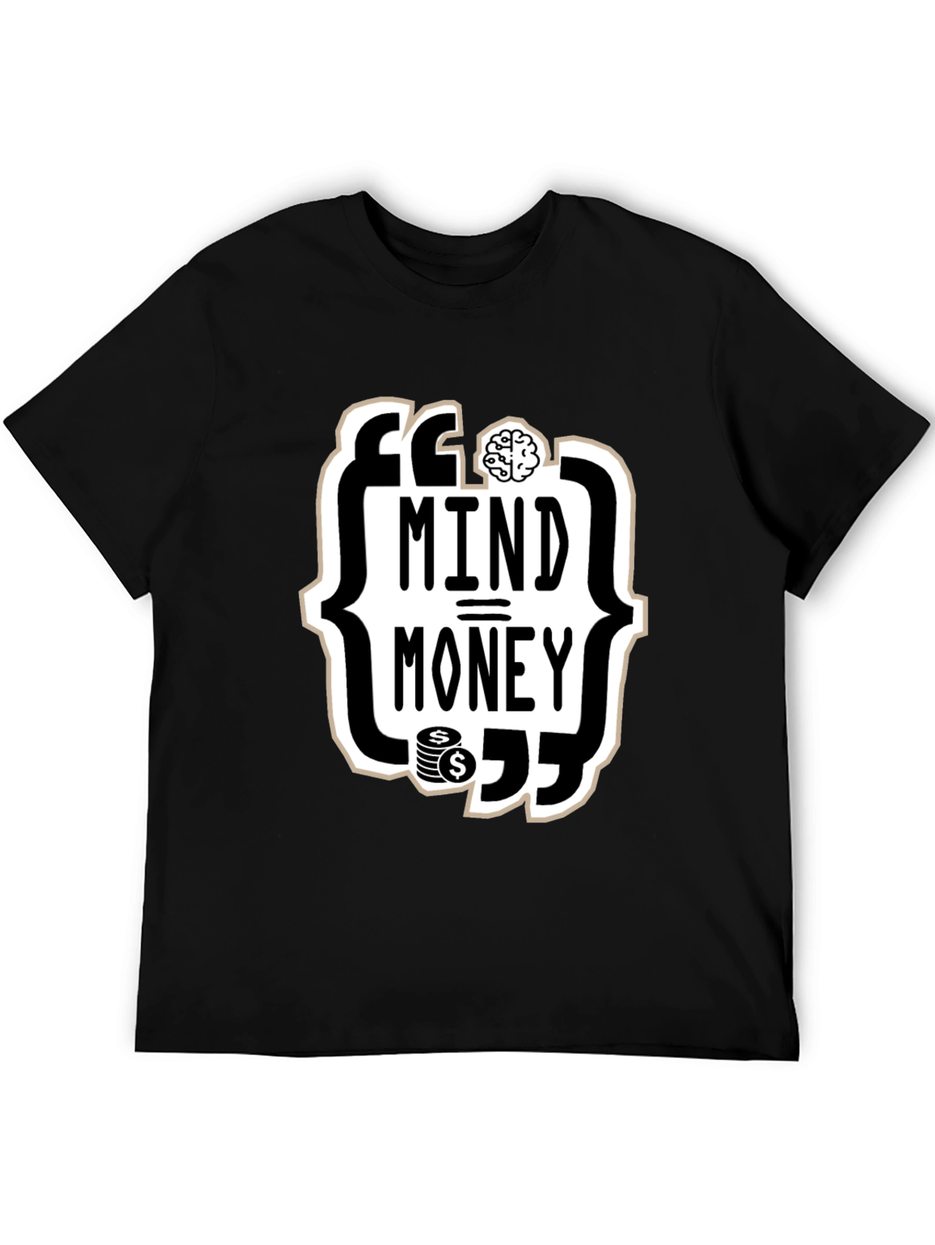 Mind Over Money Graphic Tee - Black Cotton T-Shirt