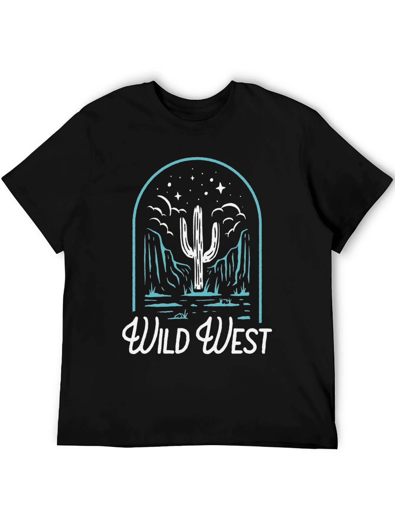 Wild West Graphic T-Shirt - Cactus Desert Design