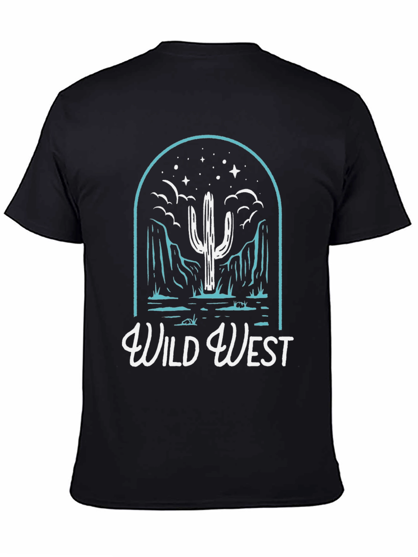 Wild West Graphic T-Shirt - Cactus Desert Design