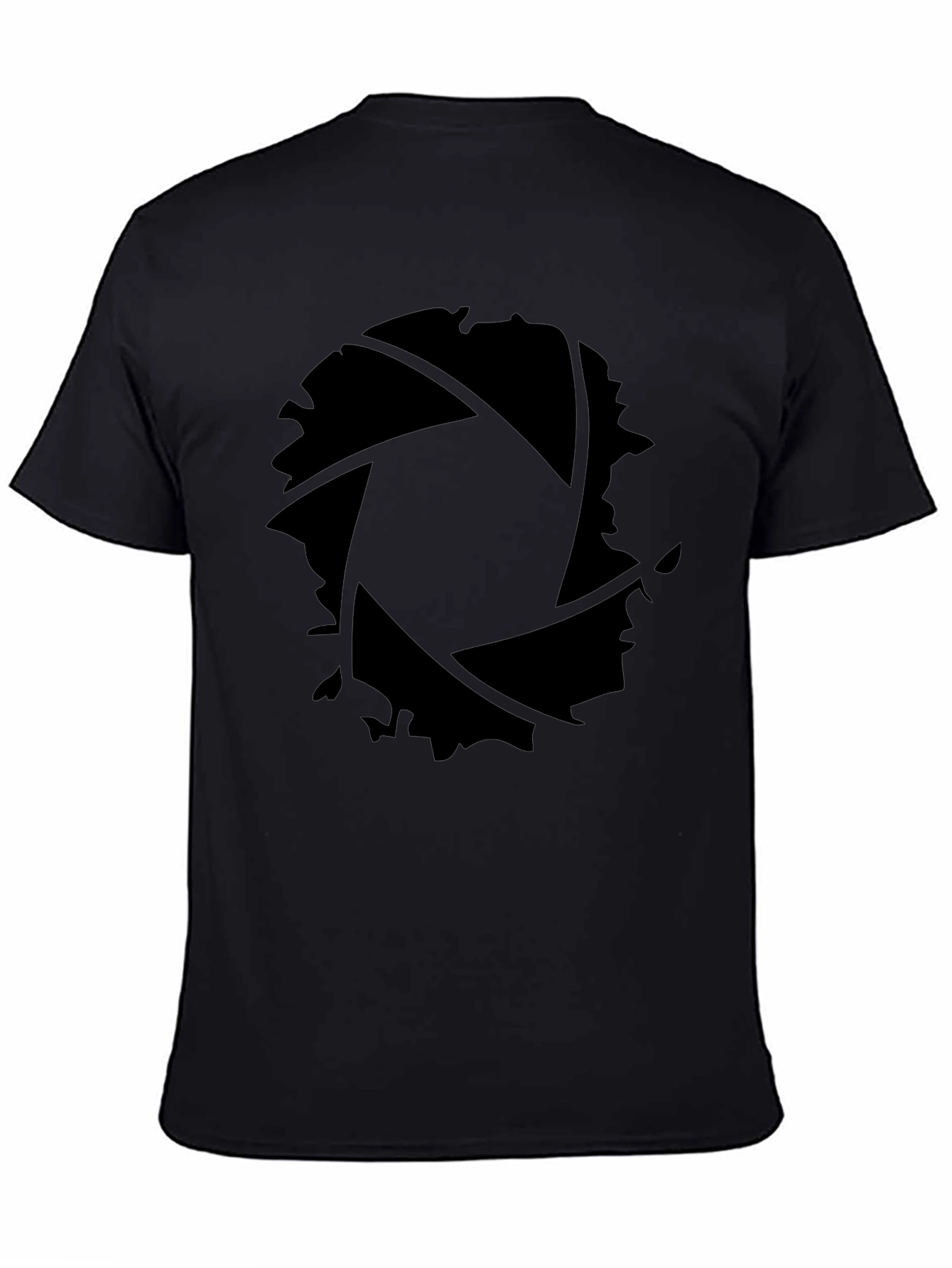 Aperture Camera Lens Black Graphic T-Shirt
