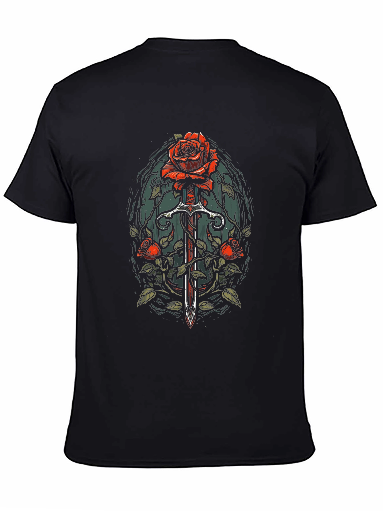 Rose and Sword Graphic Tee