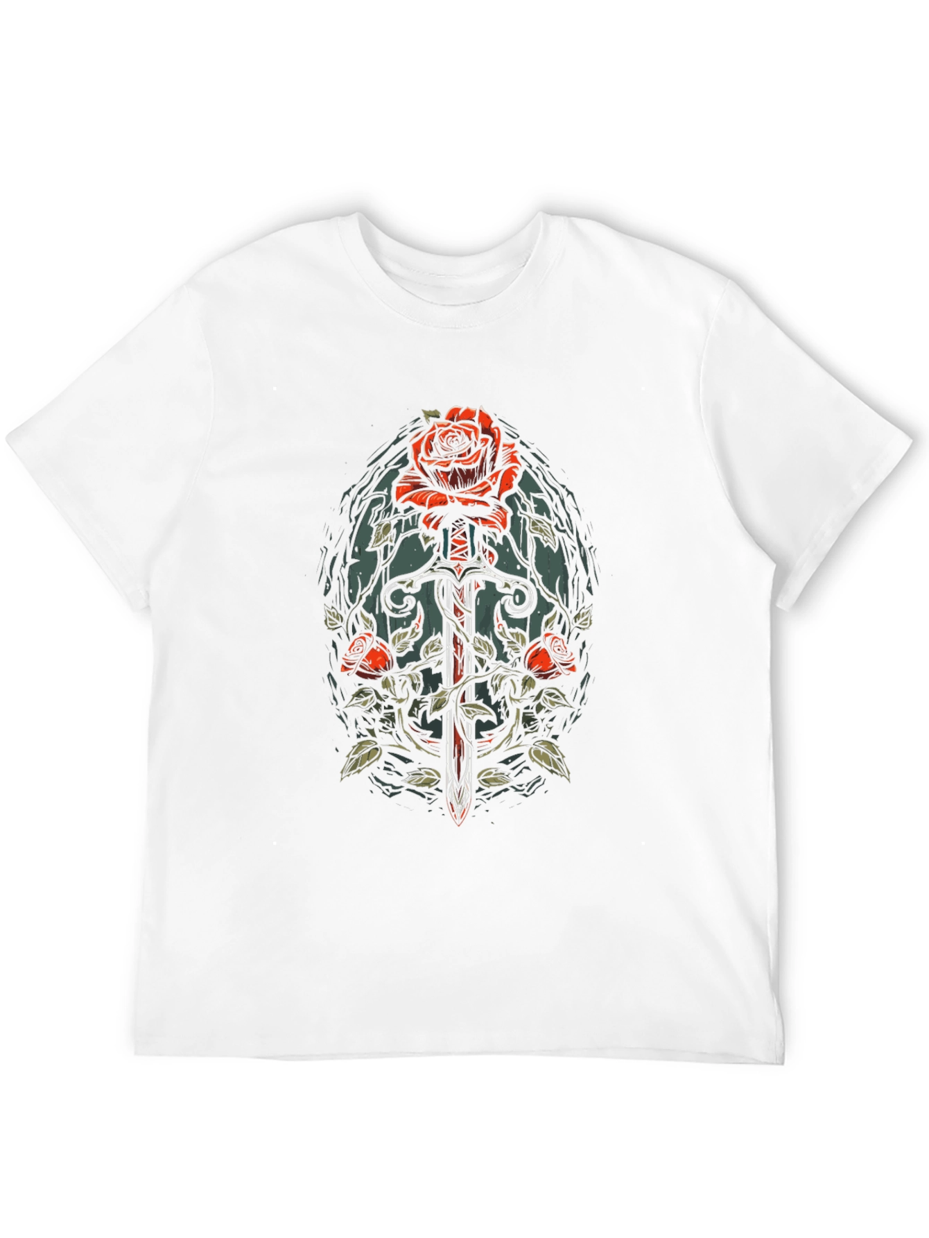 Rose and Sword Graphic Tee