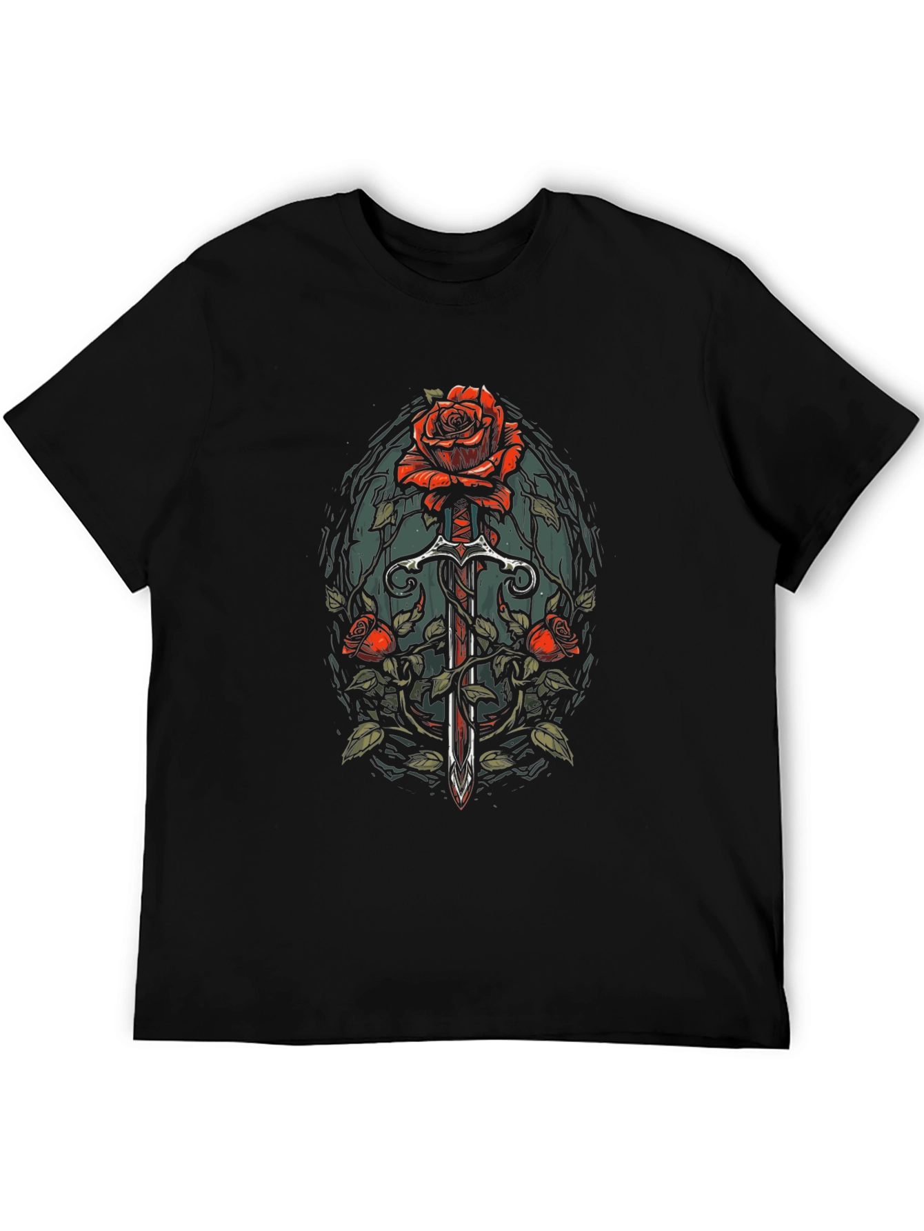 Rose and Sword Graphic Tee