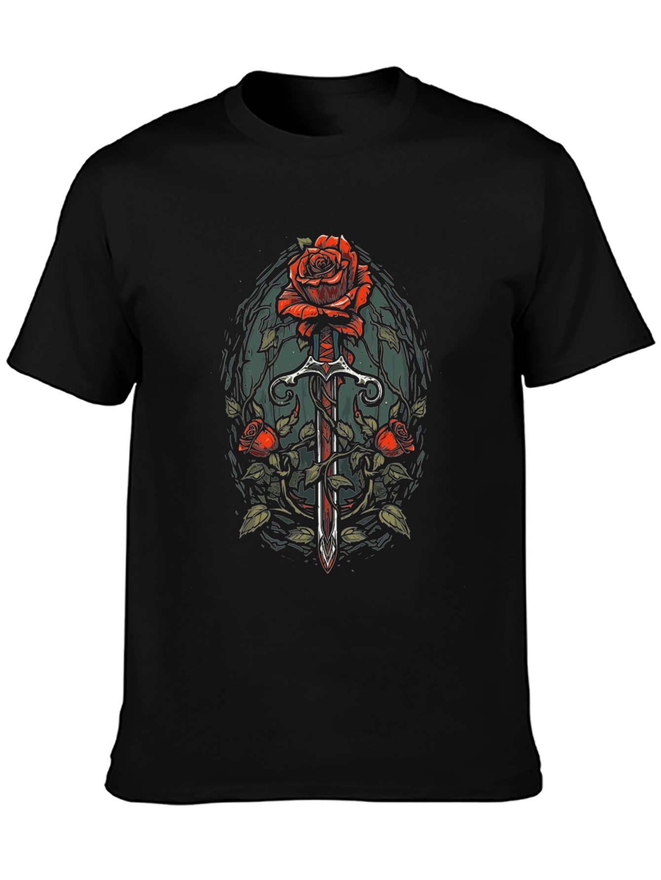 Rose and Sword Graphic Tee