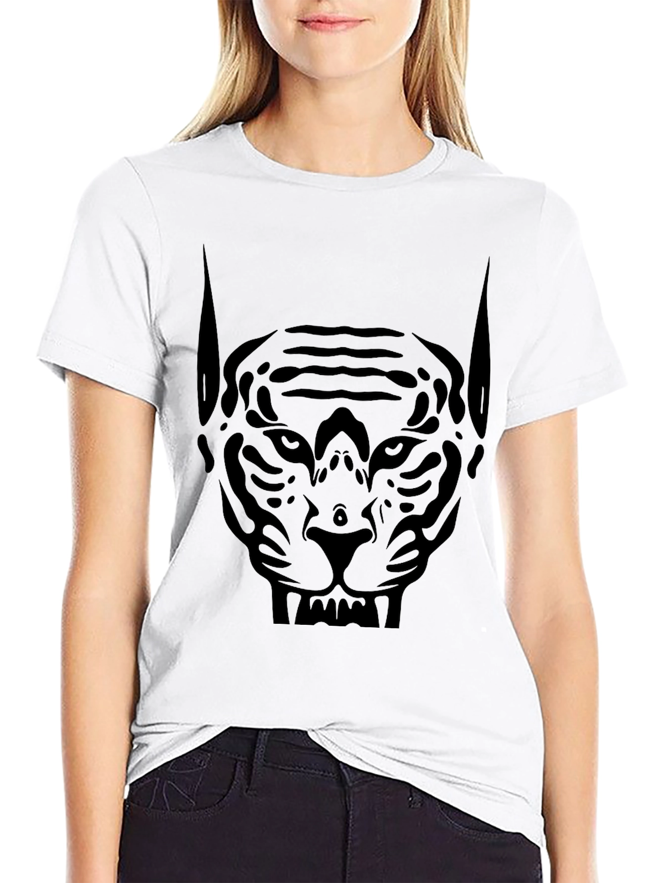 Black Panther Face Graphic T-Shirt