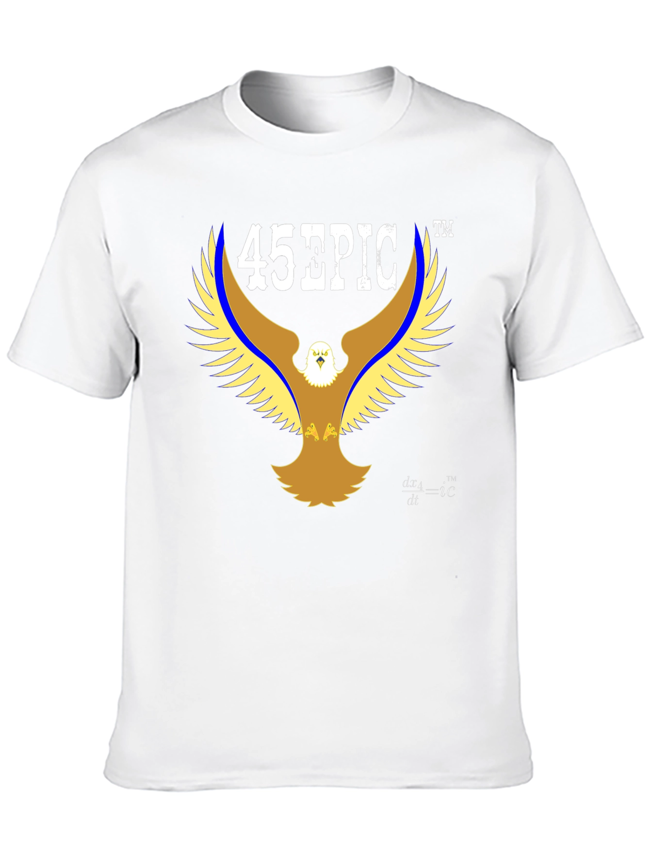 45 EPIC Eagle Graphic T-Shirt - Black