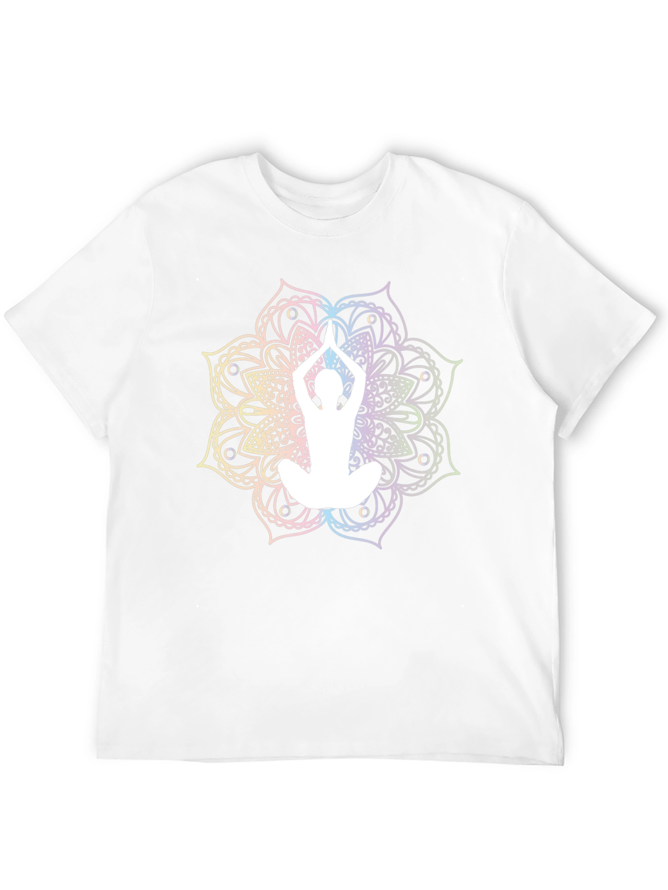 Yoga Mandala Graphic Tee - Black