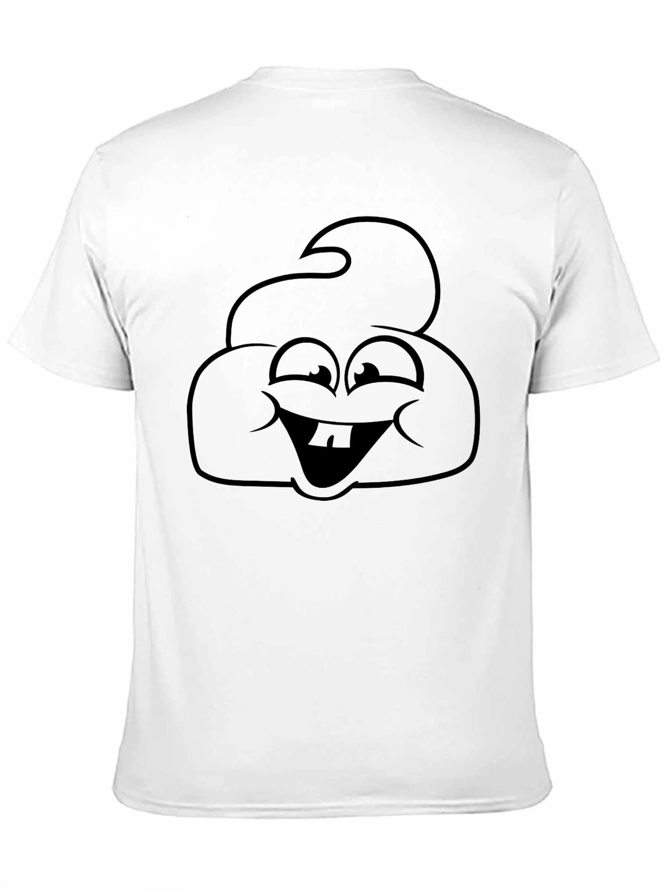 Funny Poop Emoji Black T-Shirt