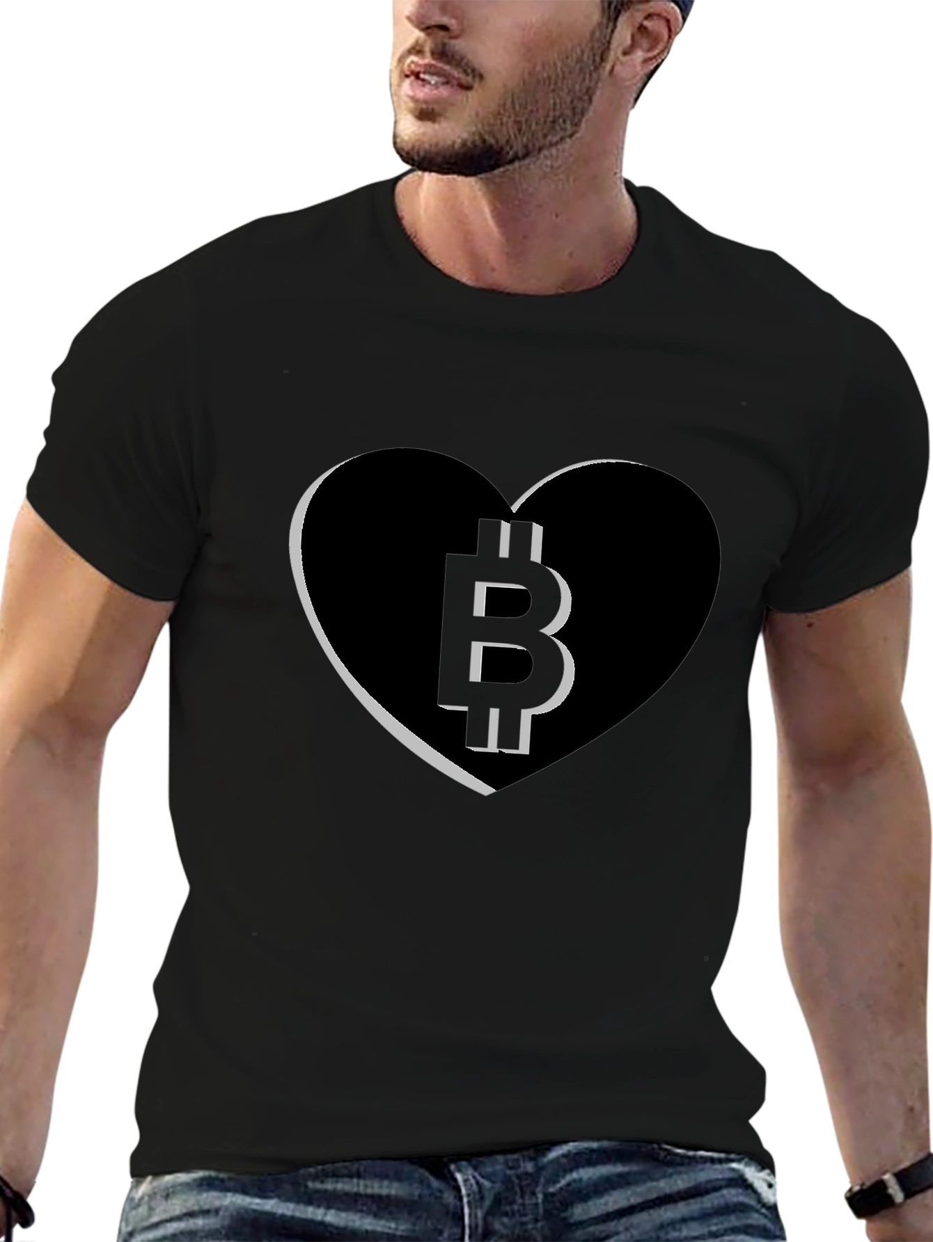 Bitcoin Heart Tee - Crypto Love T-Shirt