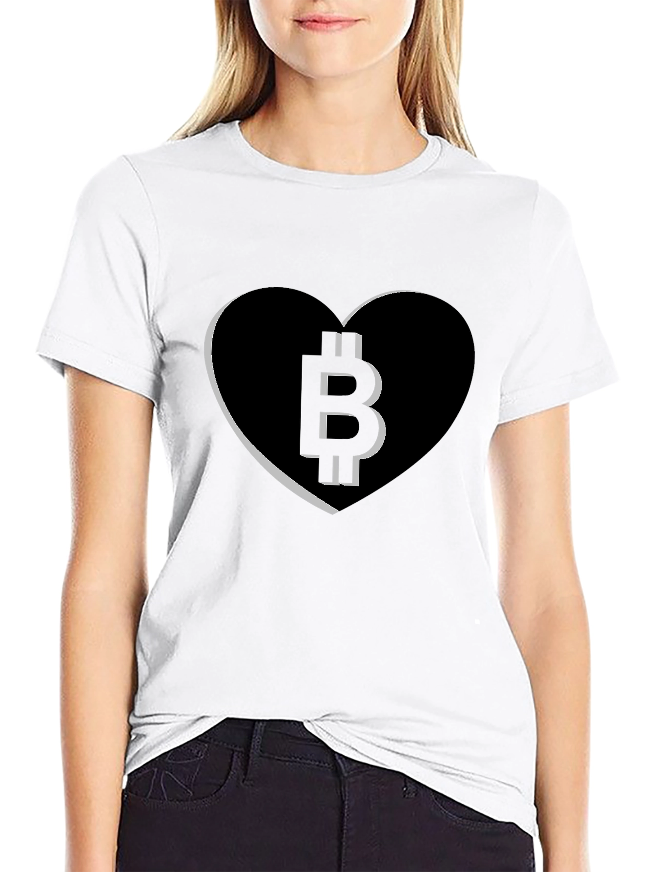Bitcoin Heart Tee - Crypto Love T-Shirt