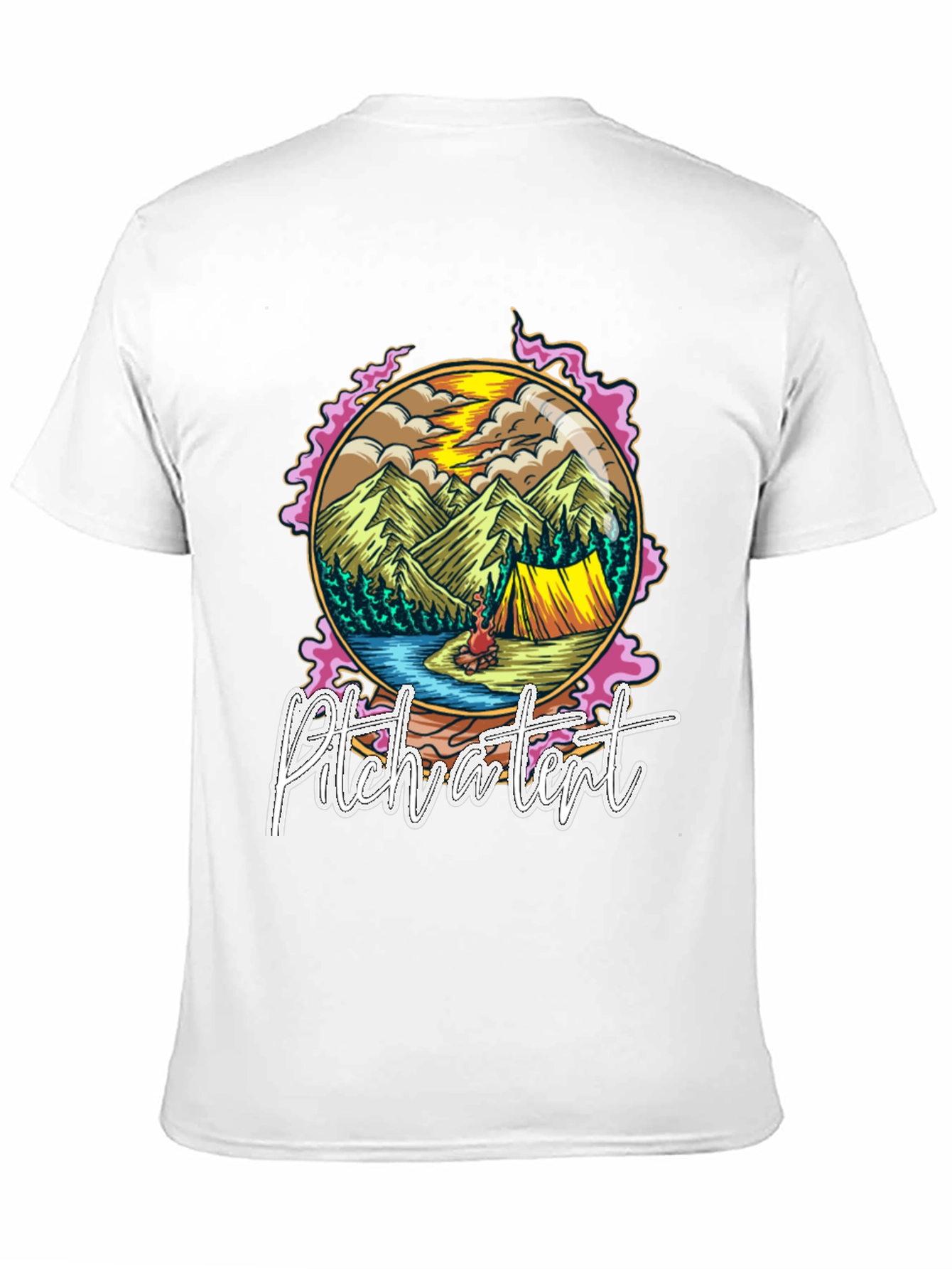 Pitch a Tent Graphic Tee - Camping Adventure Shirt