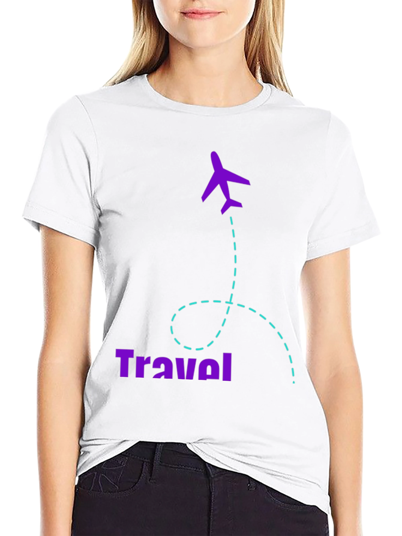 Travel Graphic Tee - Airplane Vacation T-Shirt