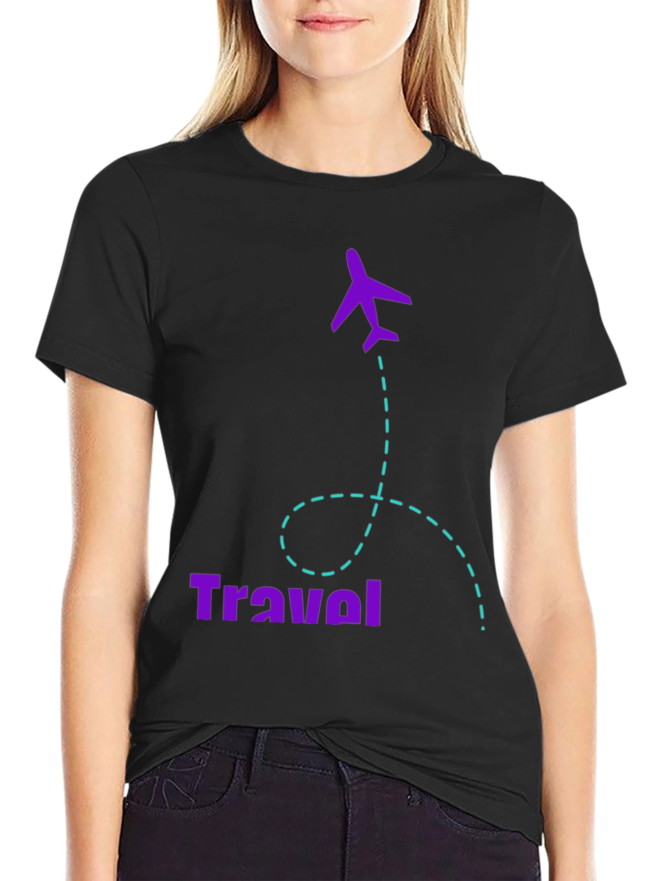 Travel Graphic Tee - Airplane Vacation T-Shirt
