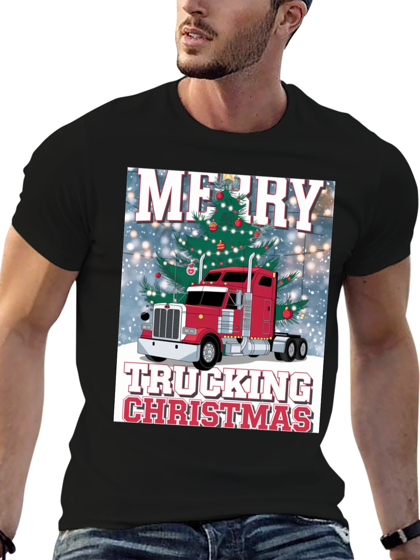 Merry Trucking Christmas T-Shirt