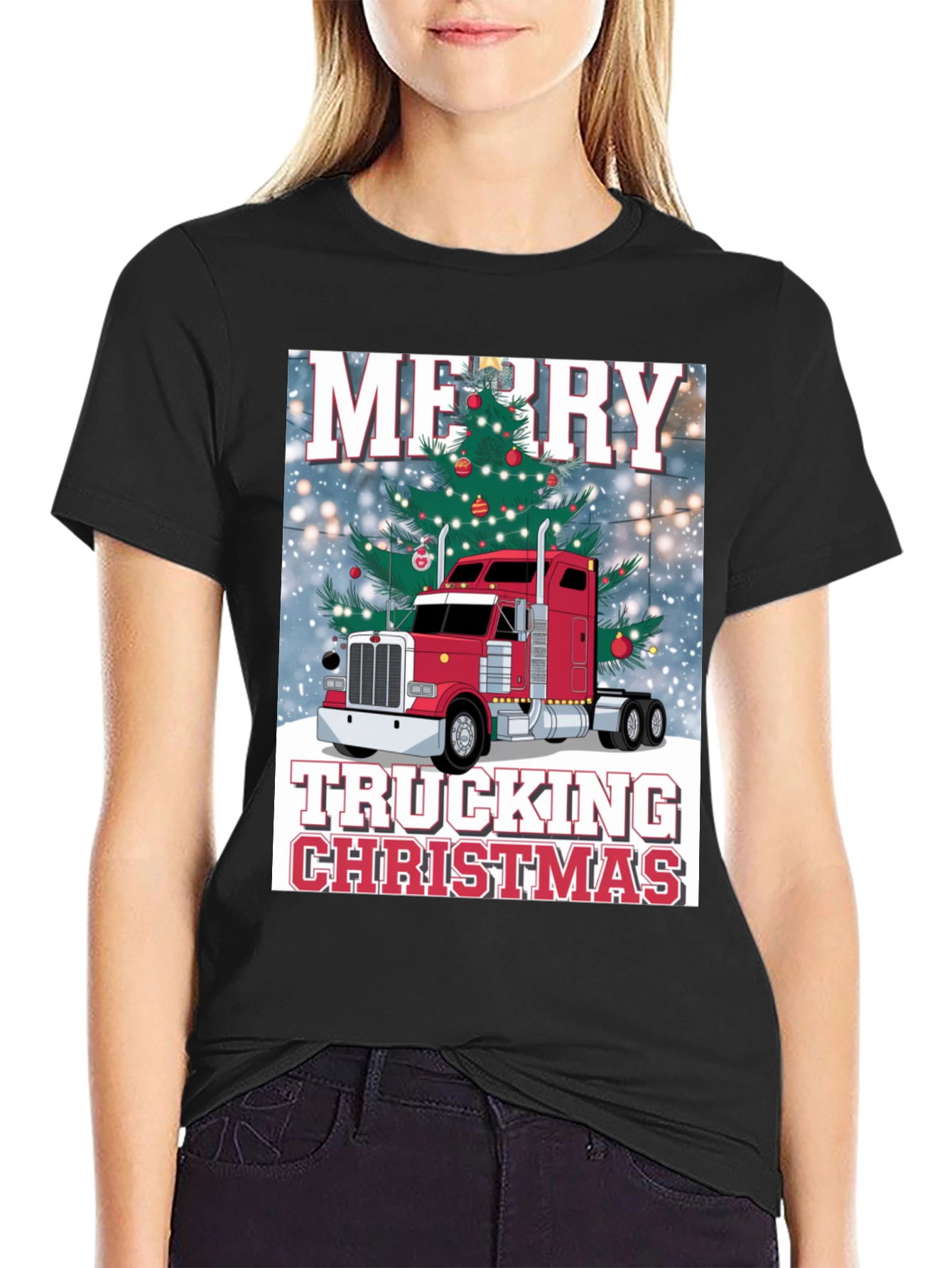 Merry Trucking Christmas T-Shirt