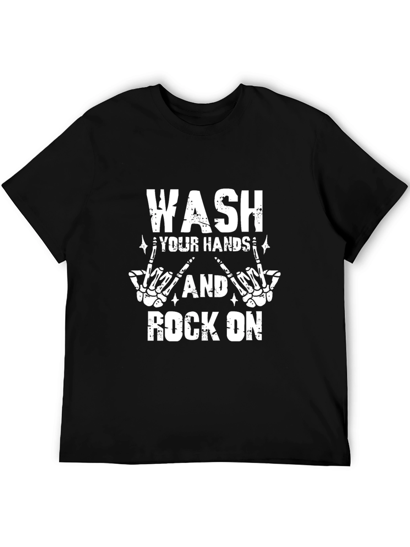 Wash Your Hands and Rock On Graphic T-Shirt