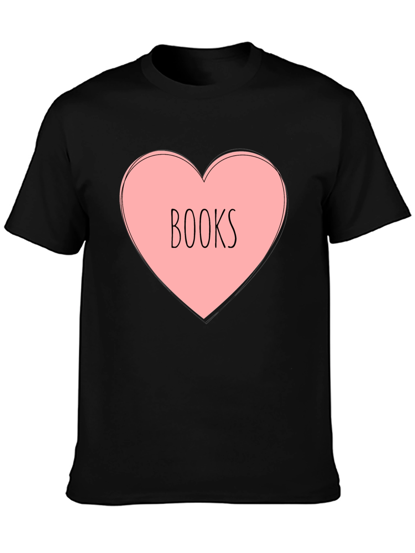 Books Heart T-Shirt - Reading Lover Tee