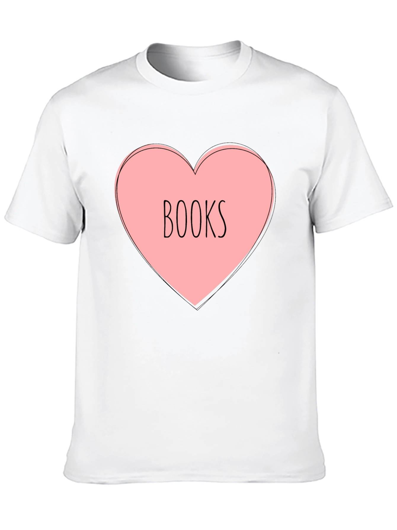 Books Heart T-Shirt - Reading Lover Tee