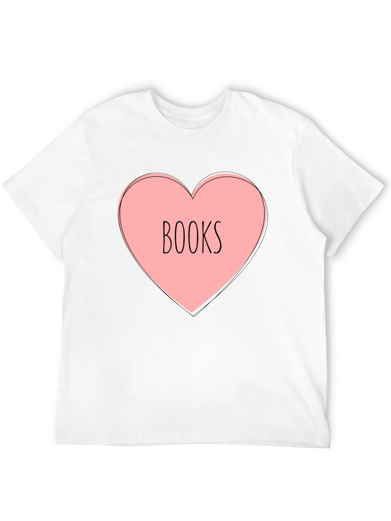 Books Heart T-Shirt - Reading Lover Tee