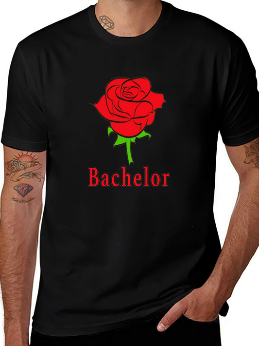 Bachelor Rose Graphic Tee - Stylish Casual Wear
