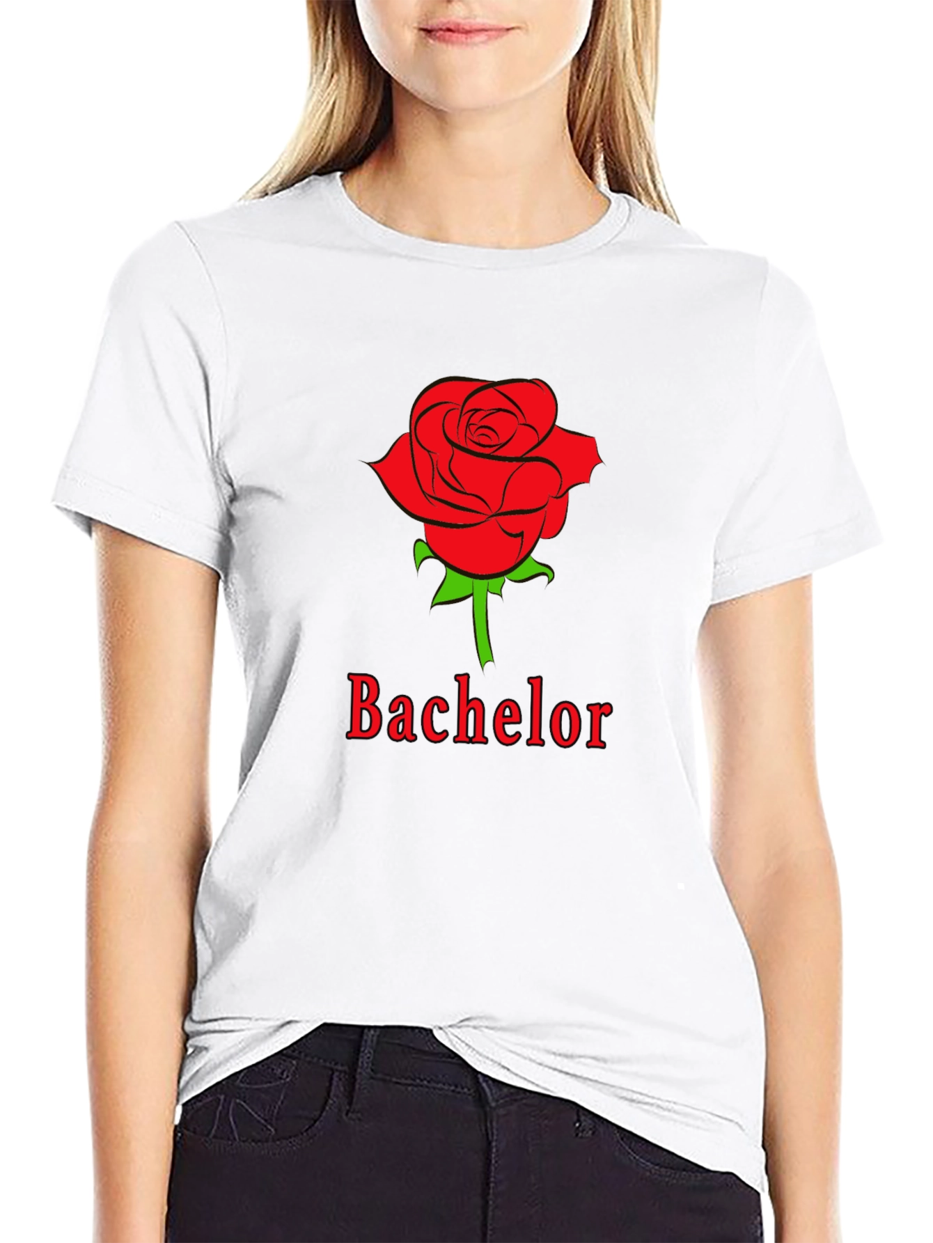 Bachelor Rose Graphic Tee - Stylish Casual Wear