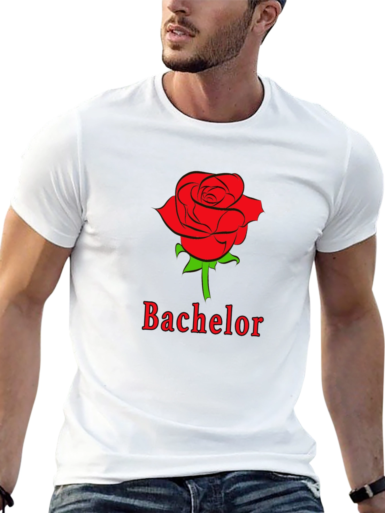 Bachelor Rose Graphic Tee - Stylish Casual Wear