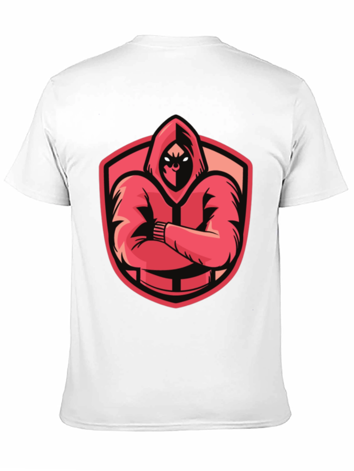 Hooded Figure Graphic Tee - Black