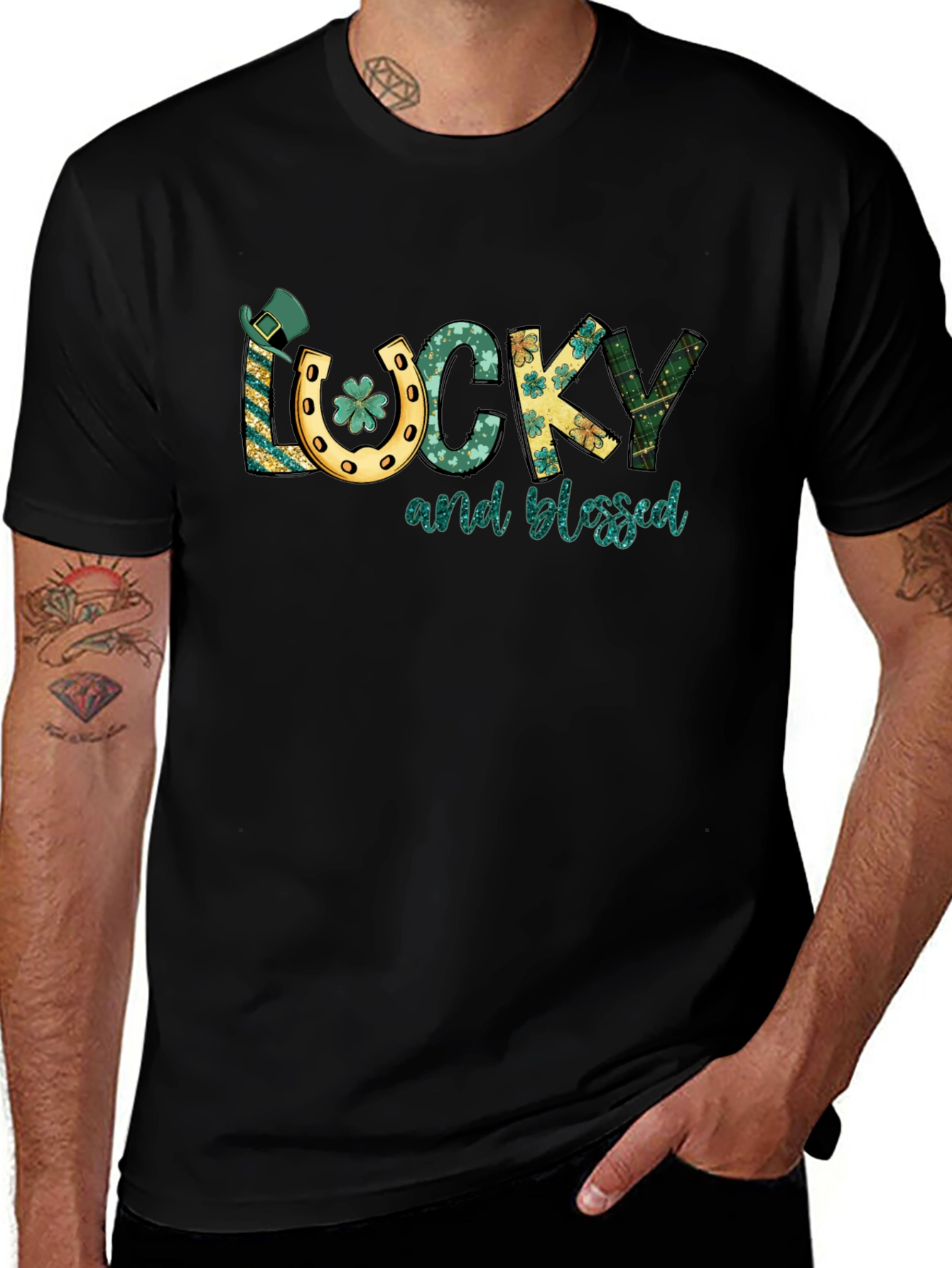 Lucky and Blessed St. Patricks Day T-Shirt