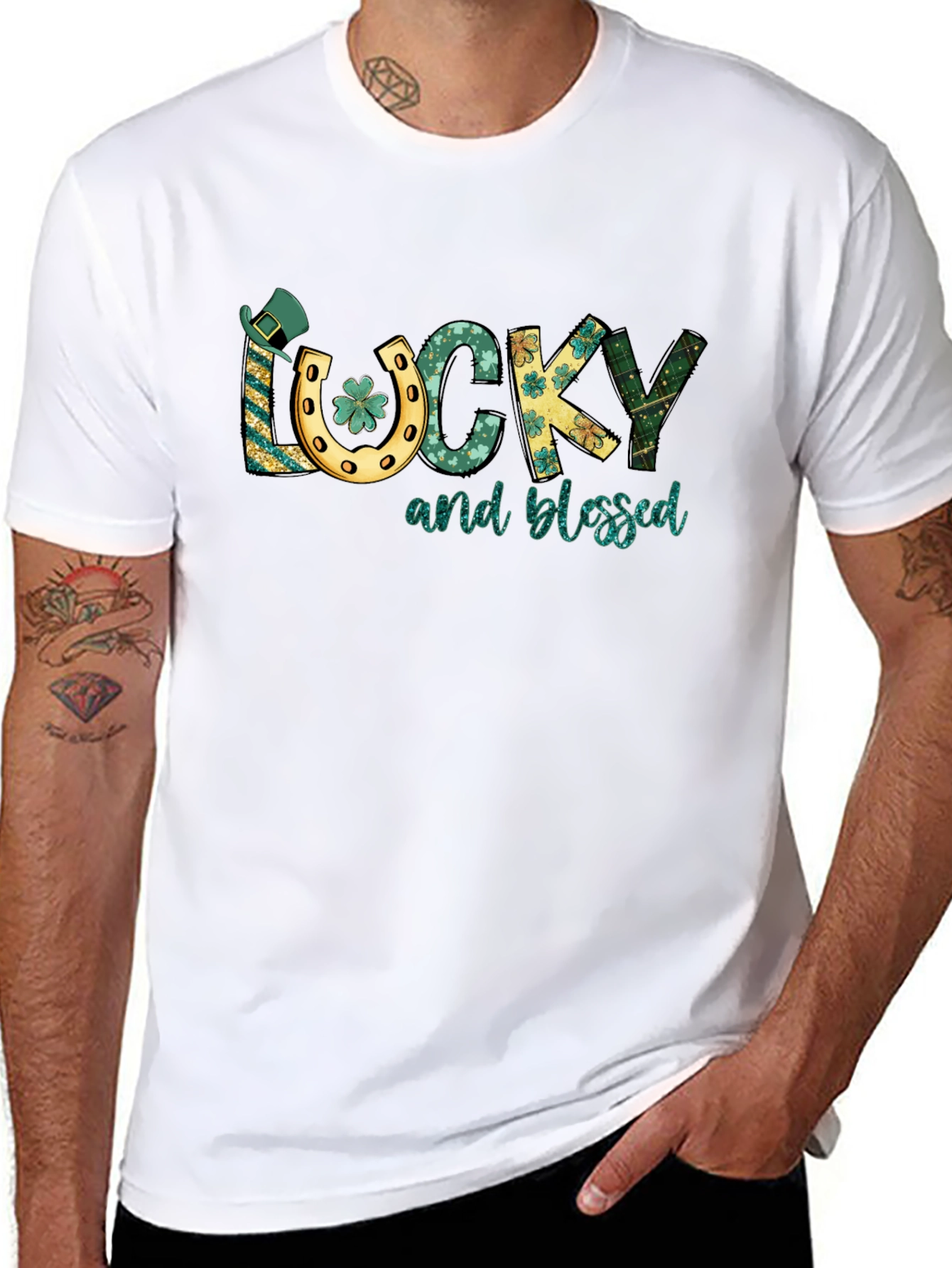 Lucky and Blessed St. Patricks Day T-Shirt
