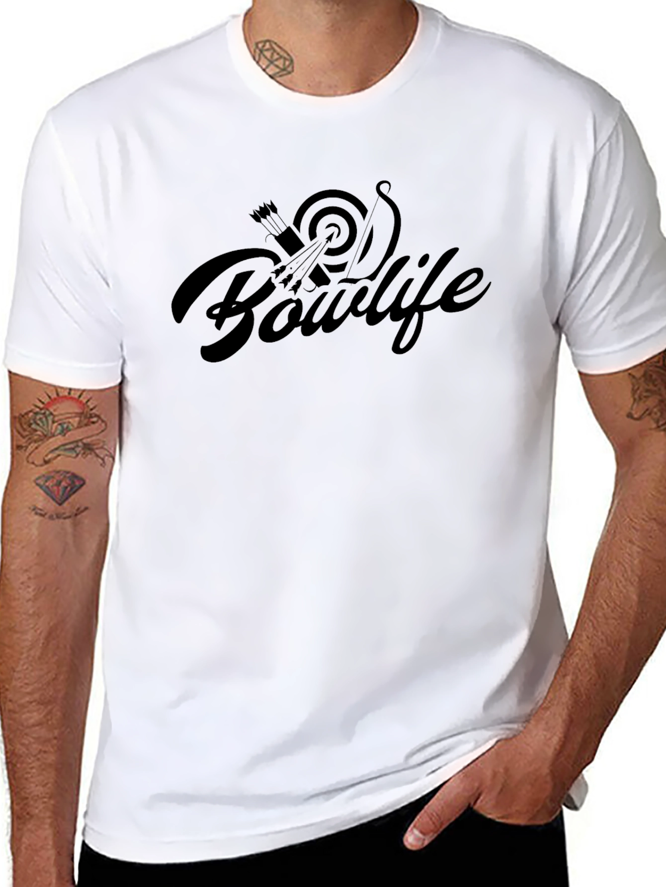 Bowlife Black T-Shirt - Archery Inspired Graphic Tee
