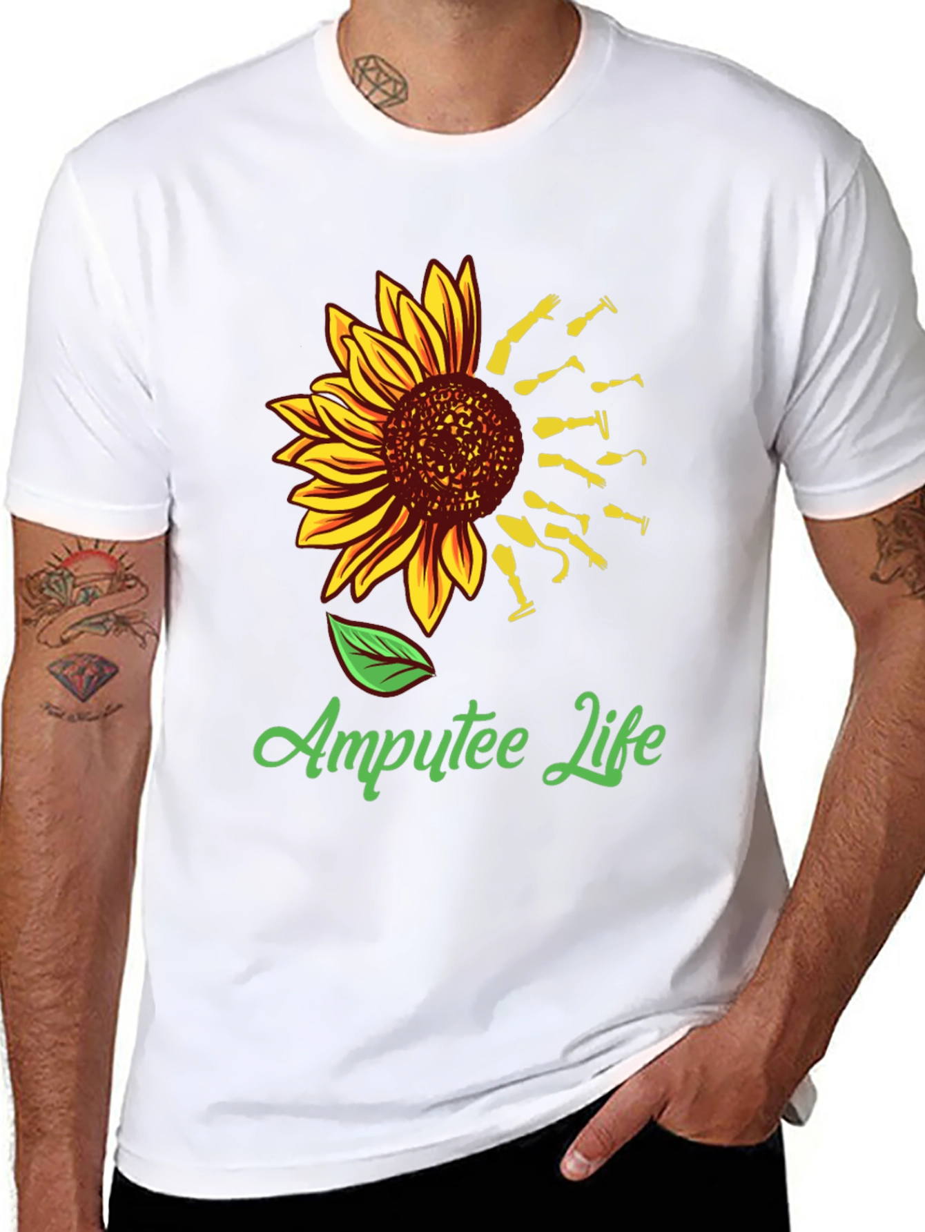 Amputee Life Sunflower Graphic Tee