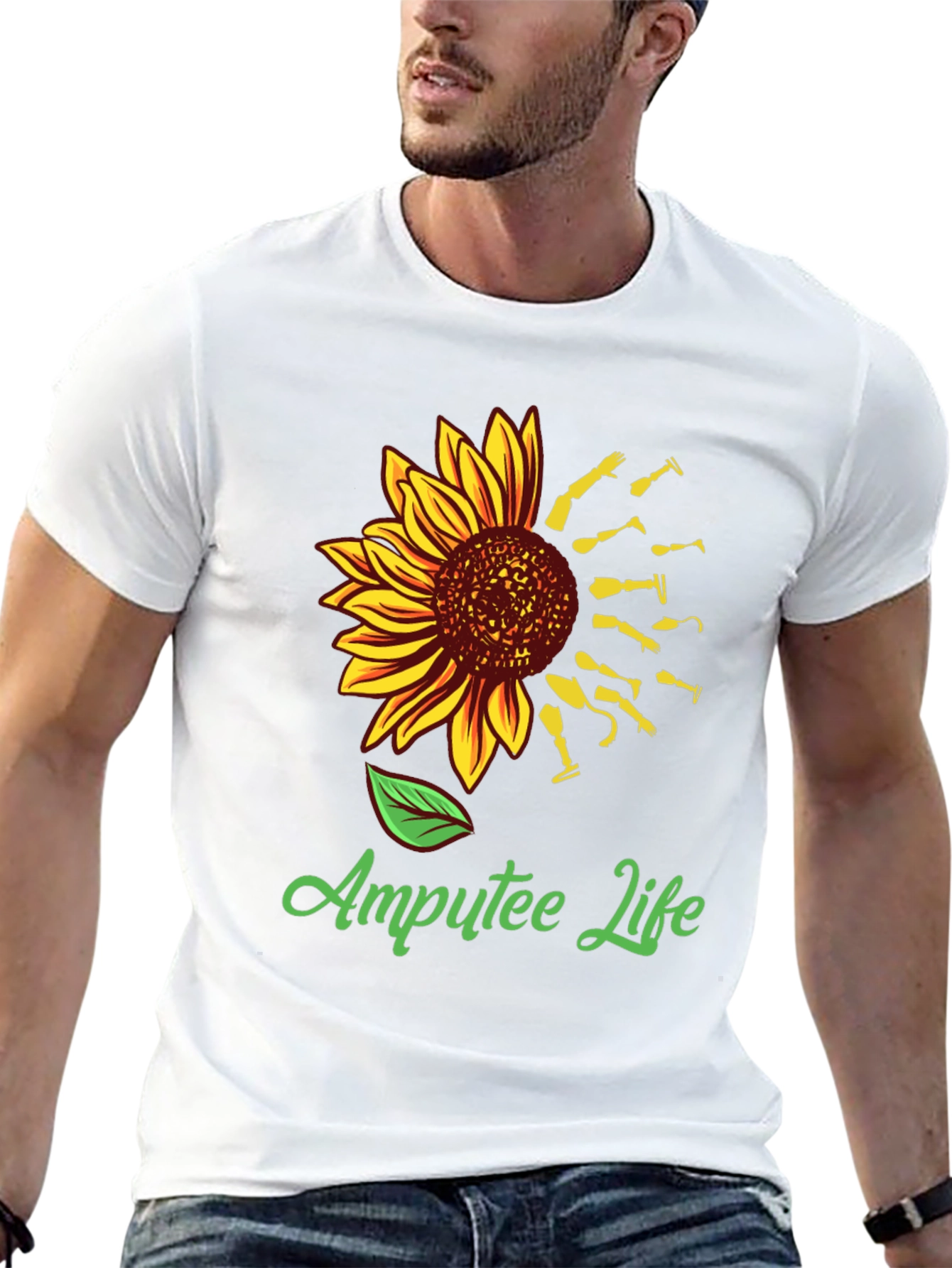 Amputee Life Sunflower Graphic Tee