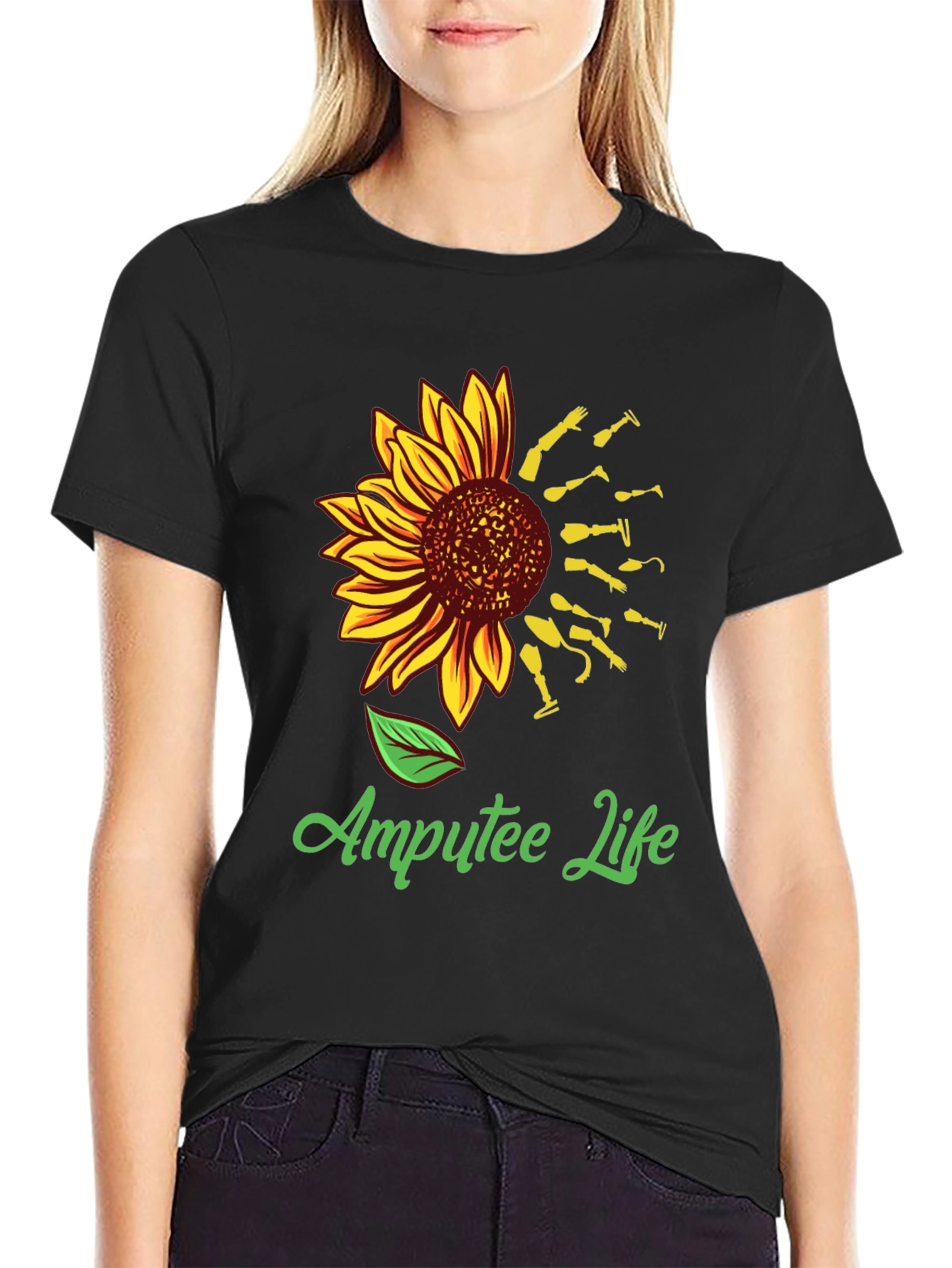 Amputee Life Sunflower Graphic Tee