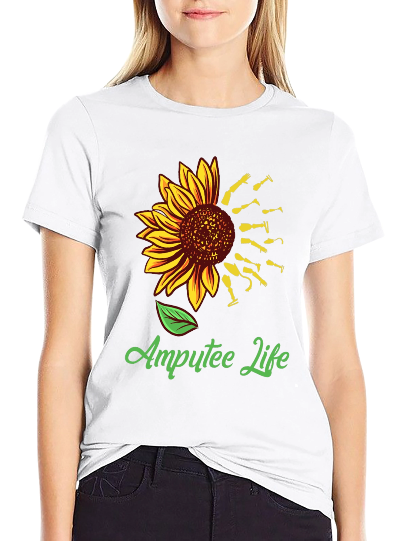 Amputee Life Sunflower Graphic Tee